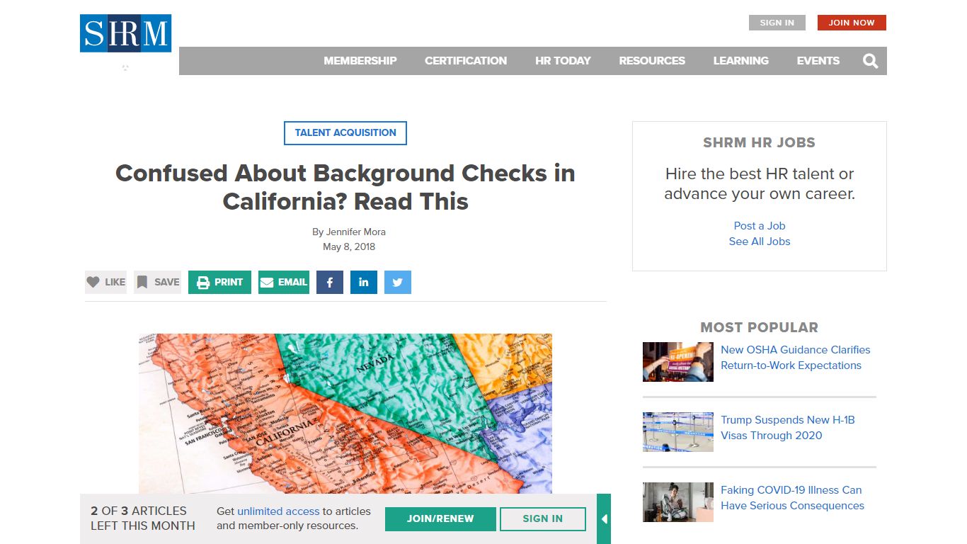 Confused About Background Checks in California? Read This - SHRM